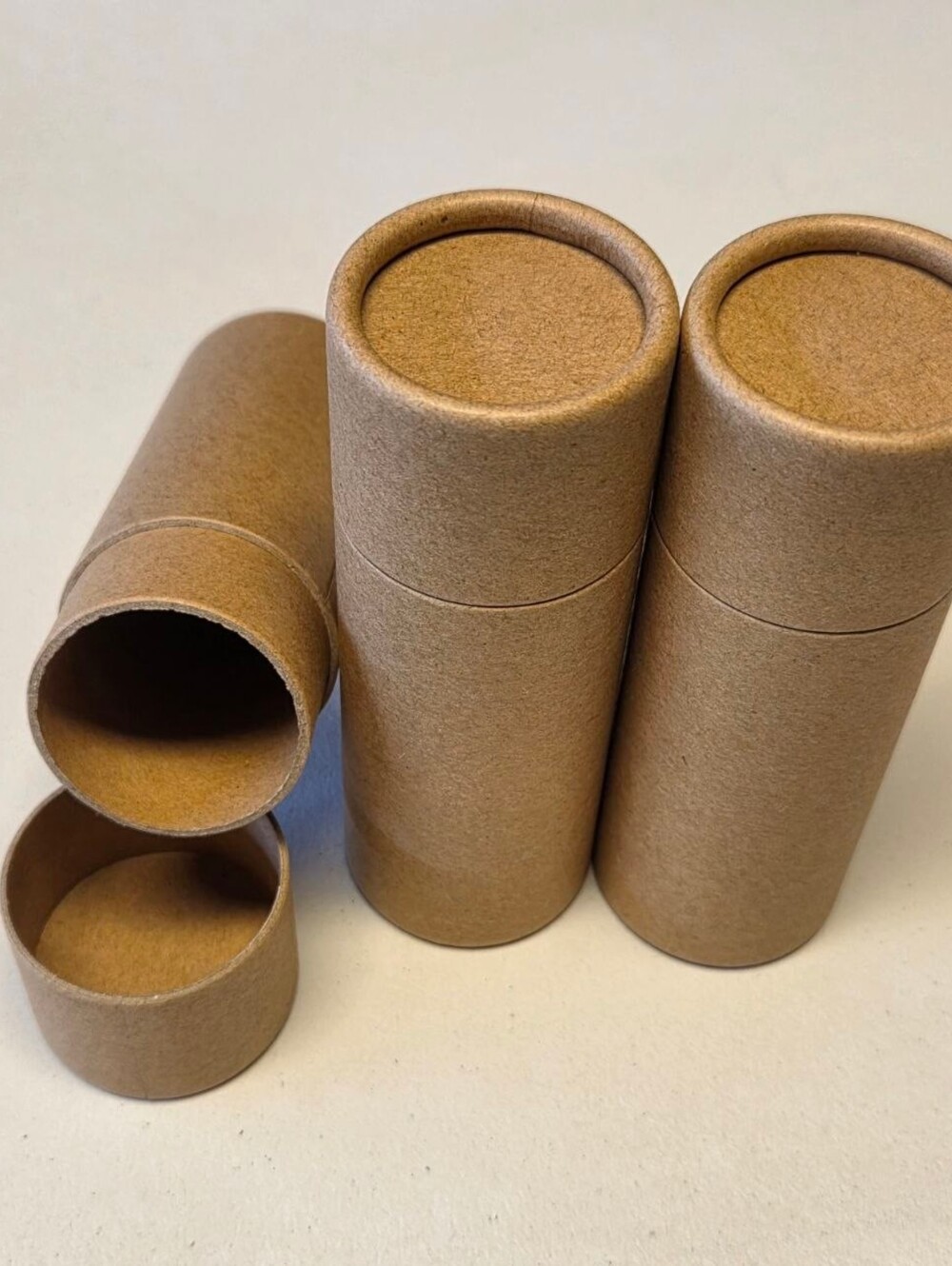 Brown Kraft Cardboard Storage Tubes - Eco-Friendly Organizers